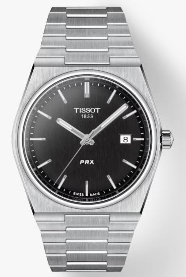 TISSOT 40MM PRX QUARTZ BLACK DIAL