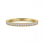 14K YELLOW GOLD DIAMOND BAND