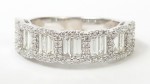 14K White Gold 1.73Ctw Diamond Baguette Band