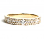 14K YELLOW GOLD DIAMOND BAND