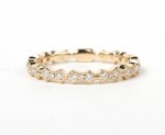 14K YELLOW GOLD DIAMOND STACKABLE BAND