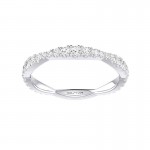 14K WHITE GOLD DIAMOND STACKABLE BAND