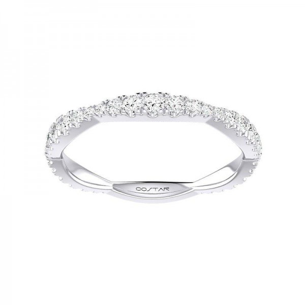 14K WHITE GOLD DIAMOND STACKABLE BAND