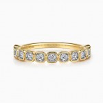 14K YELLOW GOLD DIAMOND STACKABLE BAND