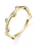 14K YELLOW GOLD DIAMOND STACKABLE RING