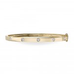 14K YELLOW GOLD .38CTW DIAMOND BANGLE BRACELET