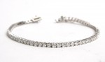 14K WHITE GOLD 3.65CTW DIAMOND TENNIS BRACELET