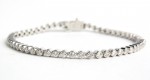 14K WHITE GOLD DIAMOND TENNIS BRACELET