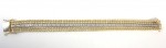 14K YELLOW AND WHITE GOLD DIAMOND BRACELET