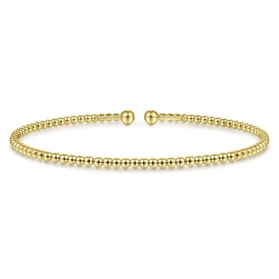 14K YELLOW GOLD BUJUKAN BANGLE BRACELET