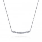 14K WHITE GOLD DIAMOND FASHION NECKLACE