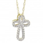 14K YELLOW GOLD DIAMOND PENDANT