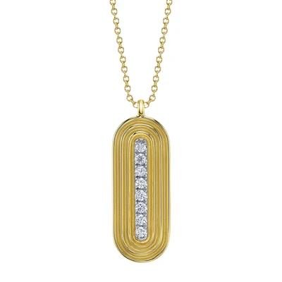 14K YELLOW GOLD DIAMOND NECKLACE