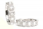 18K WHITE GOLD DIAMOND EARRINGS