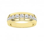 LAB GROWN DIAMOND 14K YELLOW GOLD GENTLEMEN'S BAND 1.50CTW