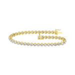 LAB GROWN SEAMLESS SET TENNIS BRACELET 7.02 CARATS