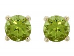 14K YELLOW GOLD PERIDOT EARRINGS