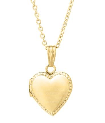 14K GOLD FILLED HEART LOCKET