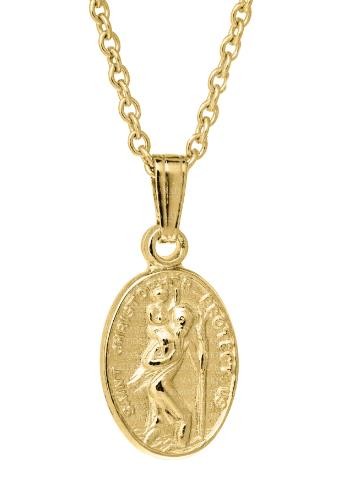 14K GOLD FILLED ST. CHRISTOPHER MEDALLION