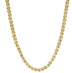 STAINLESS STEEL GOLD PLATED KING LINK CHAIN