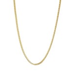 GOLD ION PLATED STAINLESS STEEL SQUARE BOX CHAIN