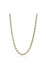 STAINLESS STEEL GOLD PLATE ROPE CHAIN