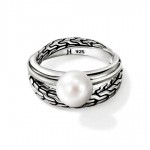 STERLING SILVER ESSENTIALS SILVER WITH WITH CULTURED PEARL