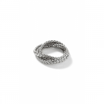 JOYHN HARDY FLEXIBLE STERLING SILVER MINI CHAIN RING