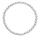 5MM STERLING SILVER BEAD STRETCH BRACELET