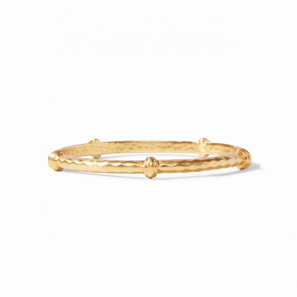 JULIE VOS  SAVANNAH BANGLE MEDIUM GOLD PLATE BRACELET