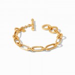 JULIE VOS PALLADIO GOLD PLATED LINK BRACELET