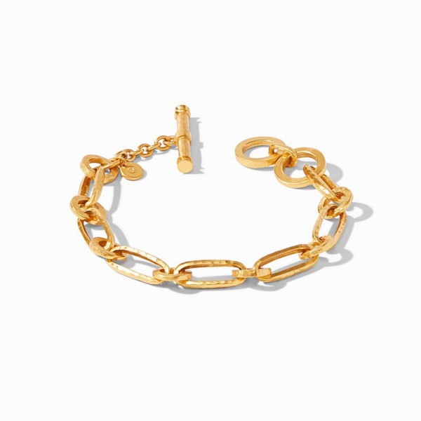 JULIE VOS PALLADIO GOLD PLATED LINK BRACELET