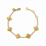 JULIE VOS MALTA CROSS CANTERBURY GOLD PLATED BRACELET