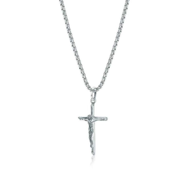 STAINLESS STEEL CRUCIFIX NECKLACE