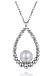 STERLING SILVER BUJUKAN FRESHWATER PEARL DROP NECKLACE