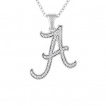 STERLING SILVER DIAMOND ALABAMA PENDANT WITH CHAIN