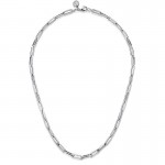 STERLING SILVER 18 INCH PAPERCLIP NECKLACE