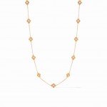 JULIE VOS FLORENTINE STATION GOLD PLATED NECKLACE