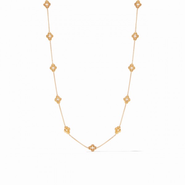 JULIE VOS FLORENTINE STATION GOLD PLATED NECKLACE