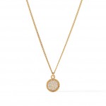 JULIE VOS FLEUR DES LIS PAVE CZ NECKLACE