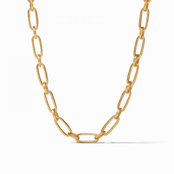 JULIE VOS PALLADIO GOLD PLATED LINK NECKLACE