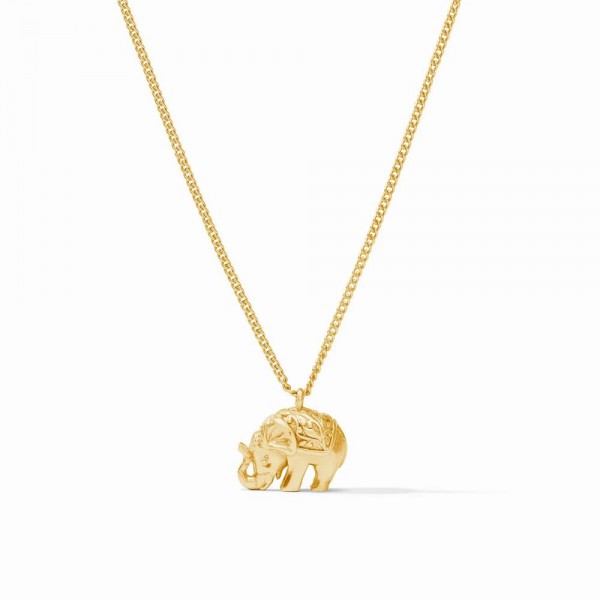 JULIE VOS  ELEPHANT GOLD PLATED NECKLACE