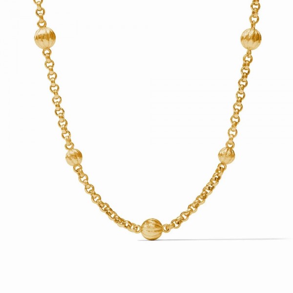 JULIE VOS CIRQUE STATION GOLD PLATED NECKLACE