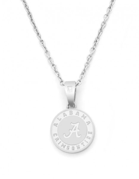 STAINLESS STEEL ALABAMA PENDANT WITH DIAMOND