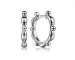 STERLING SILVER BUJUKAN HUGGIE EARRINGS