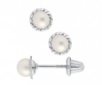 STERLING SILVER PEARL EARRINGS