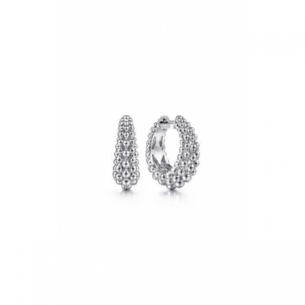 STERLING SILVER 20MM BUJUKAN HOOP EARRINGS