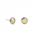 STERLING SILVER 14K STUD EARRINGS