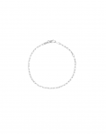 14K  WHITE GOLD PAPERCLIP BRACELET