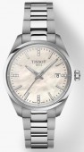 Tissot PR100 34mm Stainless Watch with Mother of Pearl Diamond Dial